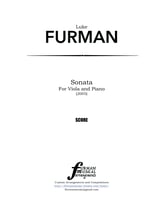 Sonata for Viola and Piano P.O.D cover